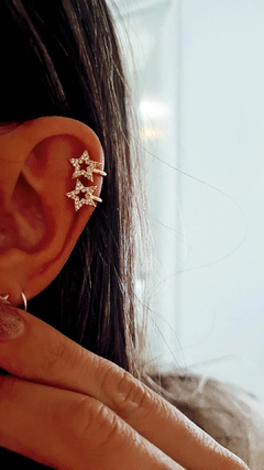 Bidu doble estrella gold - por unidad - Coquetas Accesorios