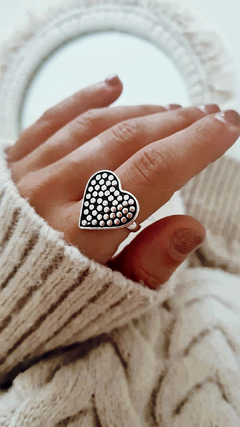 Anillo corazon dots