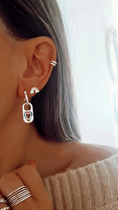 Argollas chapita colors - por par - Coquetas Accesorios