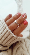 Anillo media falange moon