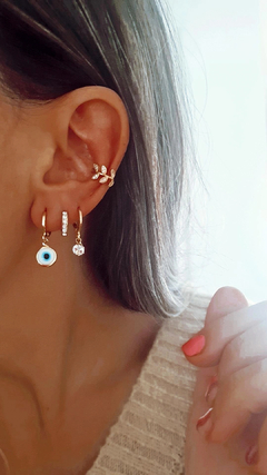 Argollas ojito gold - por par - comprar online