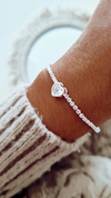 Pulsera cubic cuore shine