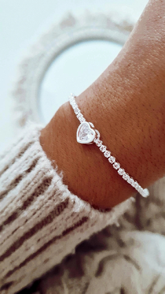 Pulsera cubic cuore shine