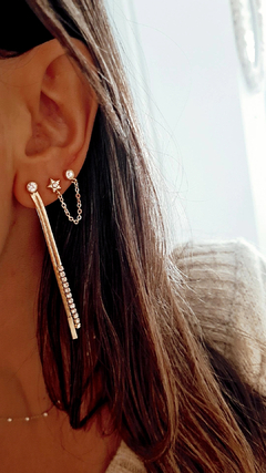 Aros party gold - por par - comprar online