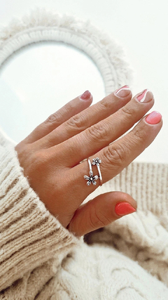Anillo doble florcita