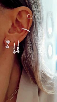 Argollas oval cubic - por par en internet