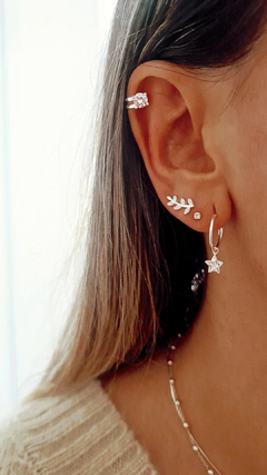 Argollas cubic estrella - el par - - comprar online