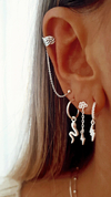 Argolla strass rayo - por unidad