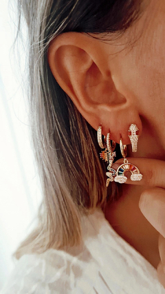 Argollas vicha gold - por par