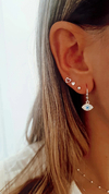 Argollas ojito shine - por par