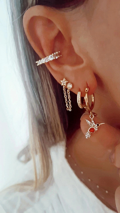 Argollas colibri red gold - por unidad