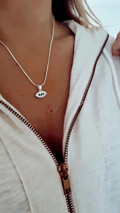 Collar ojito shine blue - comprar online