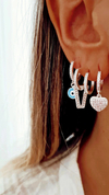 Argollas triangulo shine - por par
