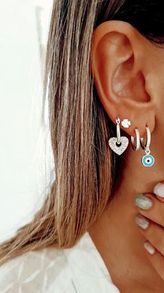 Argollas heart shine - por par