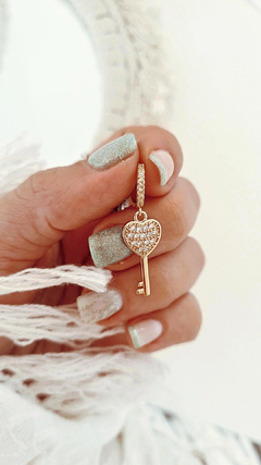 Argolla llave cuore - por unidad