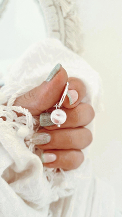 Argollas perlitas chatas - por par - comprar online