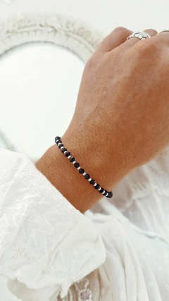 Pulsera cristal negro