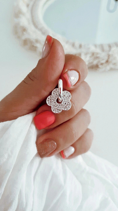 Argollas flowers shine - por par - comprar online