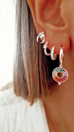 Argollas cubic bolitas - por par - comprar online