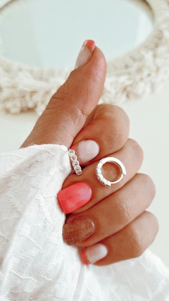 Argollas cubic Lupe - por par