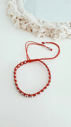 Pulsera hilo bolitas red - comprar online