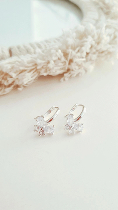 Argollas moñito shine - por par - Coquetas Accesorios
