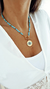 Collar acqua eye gold