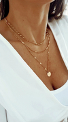 Collar triple chapita gold