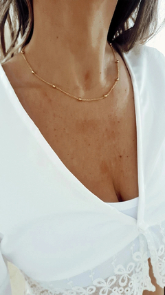 Collar bolitas gold en internet
