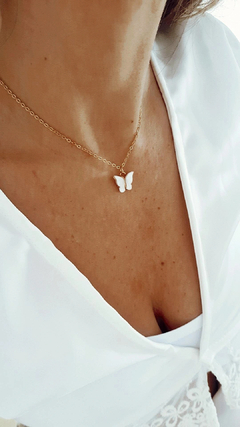 Collar mariposa gold