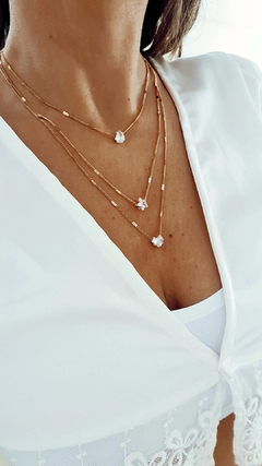 Collar triple cubics gold