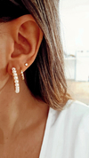 Argollas perls gold - por par