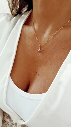 Collar triple cubic gold - comprar online