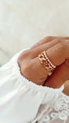 Anillo trenza gold