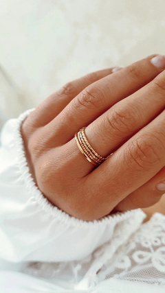Anillo tiras gold