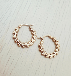 Argollas Greta gold - por par - Coquetas Accesorios