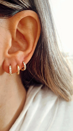 Argollas pack shine gold - 4 unidades - tienda online