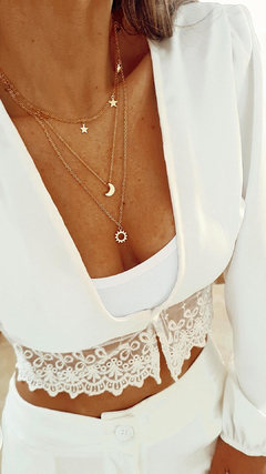 Collar triple galaxy gold