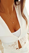 Collar doble gota gold