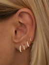 Argollas pack shine gold - 4 unidades