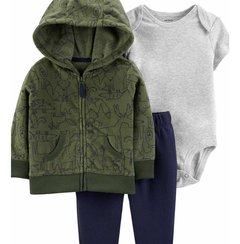 Set Carters De Campera De Polar Bodys Pantalón Talle 6meses