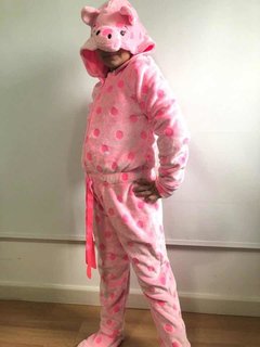 Pijama Justice Modelo Mameluco Diseño Chancho