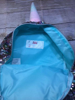 Mochila Con Inicial De Lentejuela Justice Letra C - Vida objetos decorativos