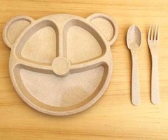 Set De Plató Y Cubierto En Forma De Oso en internet