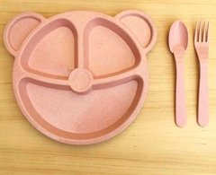 Set De Plató Y Cubierto En Forma De Oso - Vida objetos decorativos