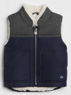 Chaleco Gap De Bb Con Corderito Talle 6-12 Meses