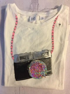 Remera Gap De Niña Con Lentejuelas Talle M - Vida objetos decorativos