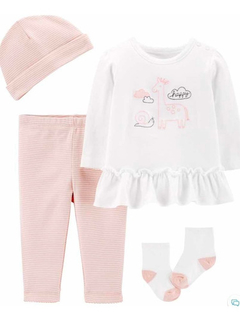 Conjunto Carters 4 Piezas Talle 3 Meses