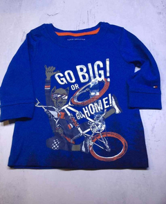 Remera Bb Tommy Hilfiger Talle De 6 A 9 Meses Manga Larga
