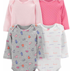 Pack De 4 Bodys Carters Manga Larga Talle 6 Meses